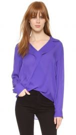 L AGENCE  Rita  Silk Double Georgette Blouse at Nordstrom